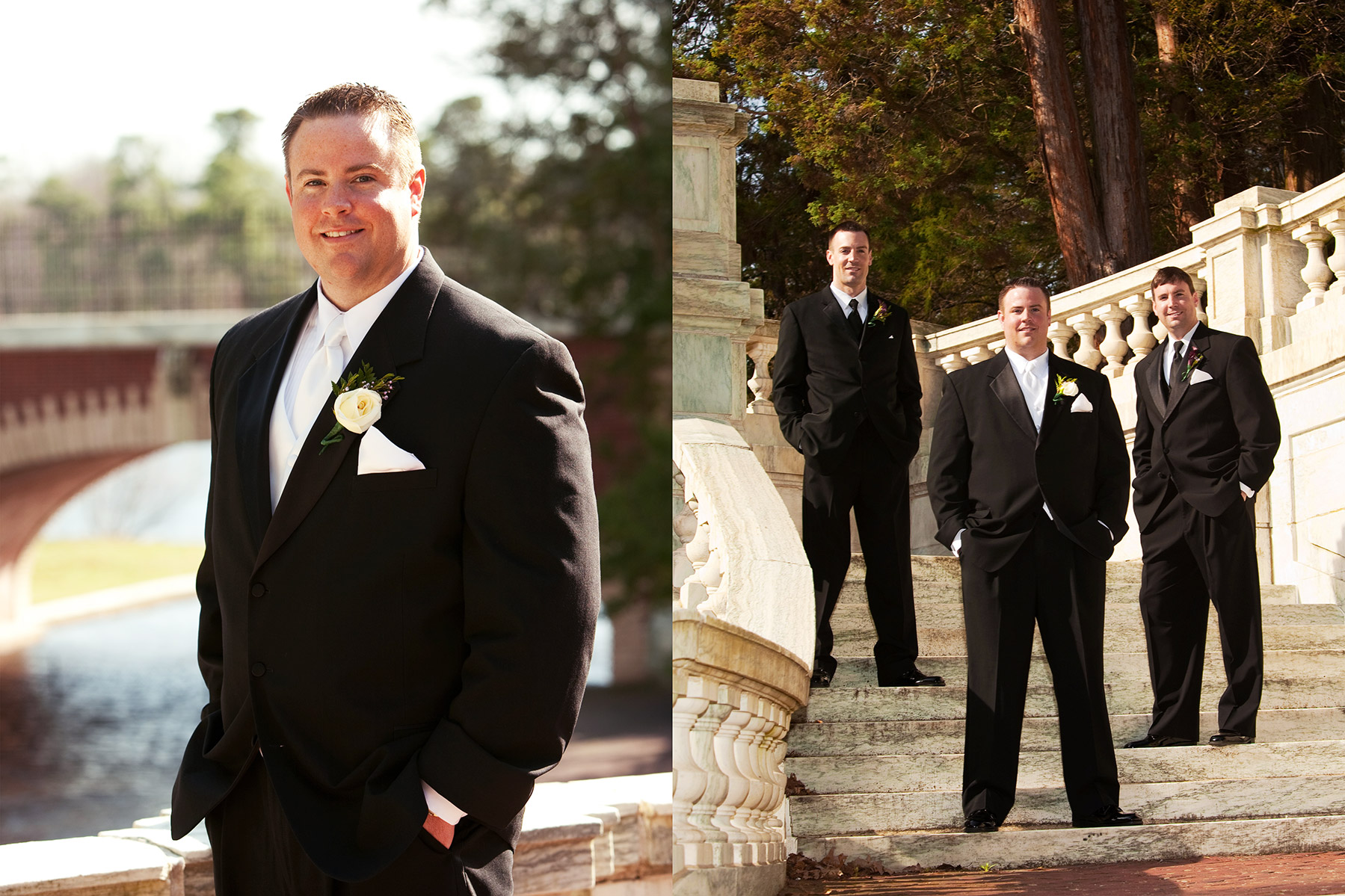 Groom and groomsmen